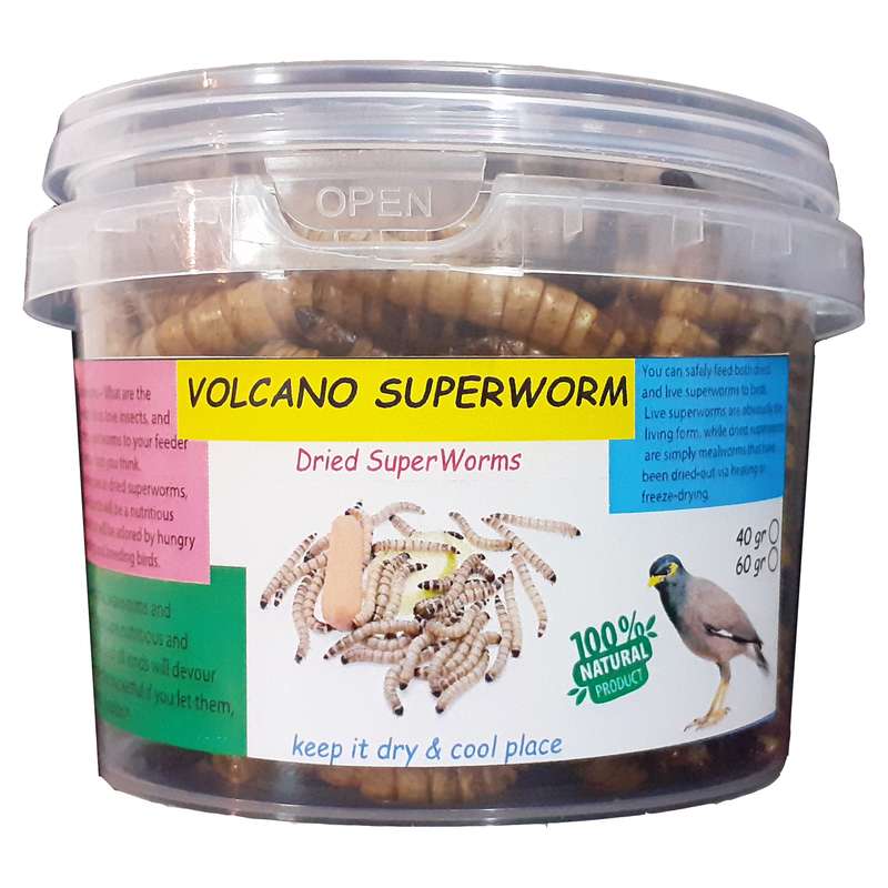 غذای تشویقی مرغ مینا ولکانو سوپرورم کد SWM70 وزن 70 گرم