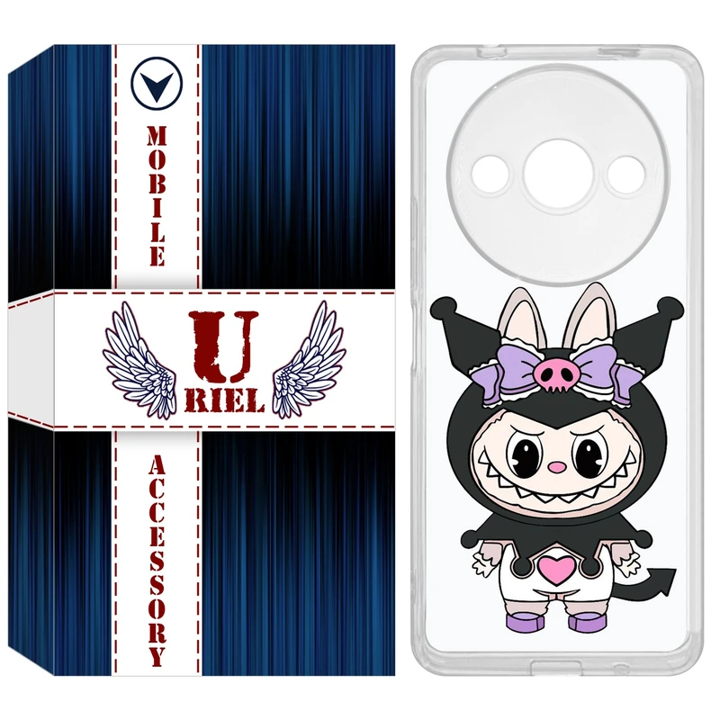کاور یوریل مدل Clear کد 137 طرح لبوبو Labubu مناسب برای گوشی موبایل شیائومی Redmi A3 / A3x