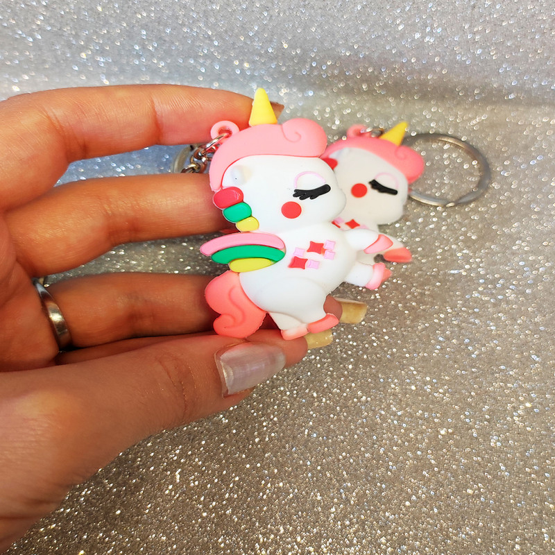 جاکلیدی دخترانه مدل اسب تک شاخ طرح یونی کورن