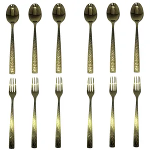 سرویس قاشق و چنگال 12 پارچه اشمیتز مدل GOLD-PM