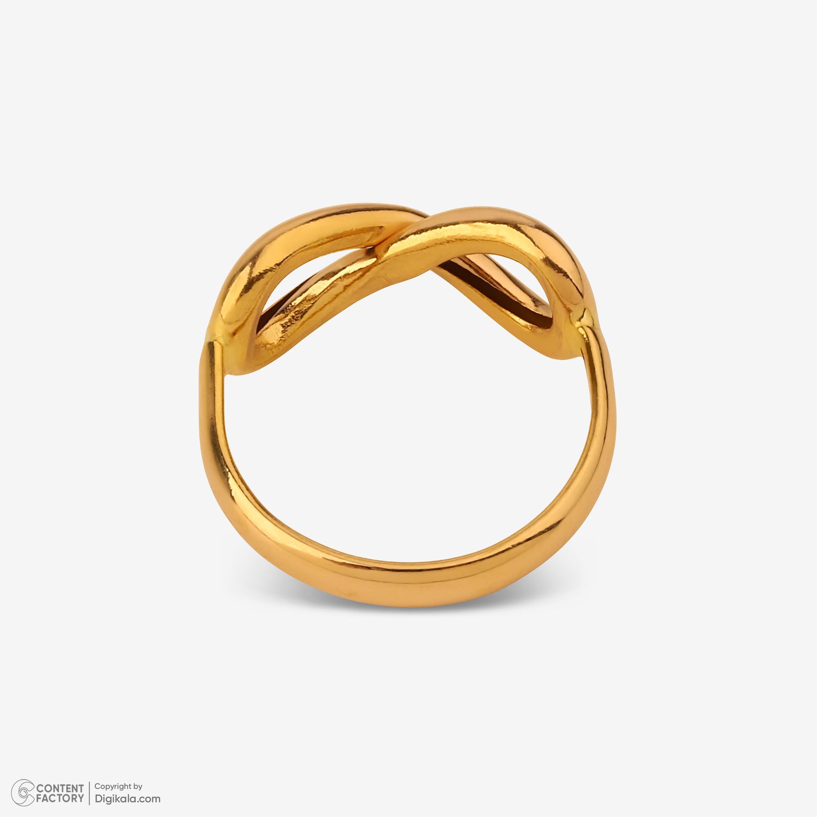 انگشتر طلا 18 عیار زنانه گلدم مدل R345010 سایز 50 -  - 5
