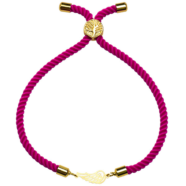دستبند طلا 18 عیار زنانه کرابو طرح پر مدل Kr1781