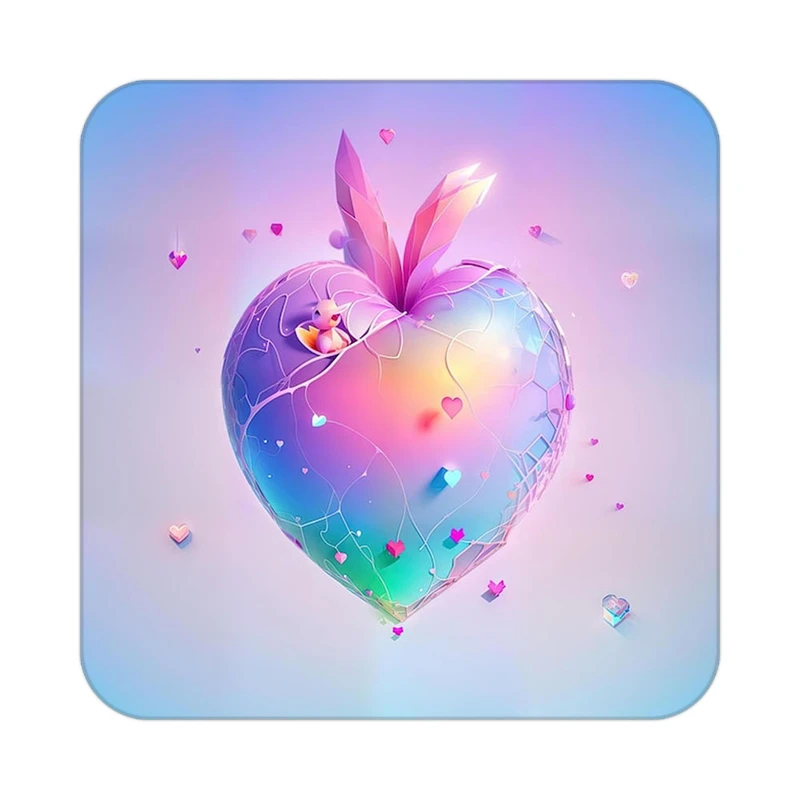 زیر لیوانی کاکتی مدل عاشقانه کد mp11929