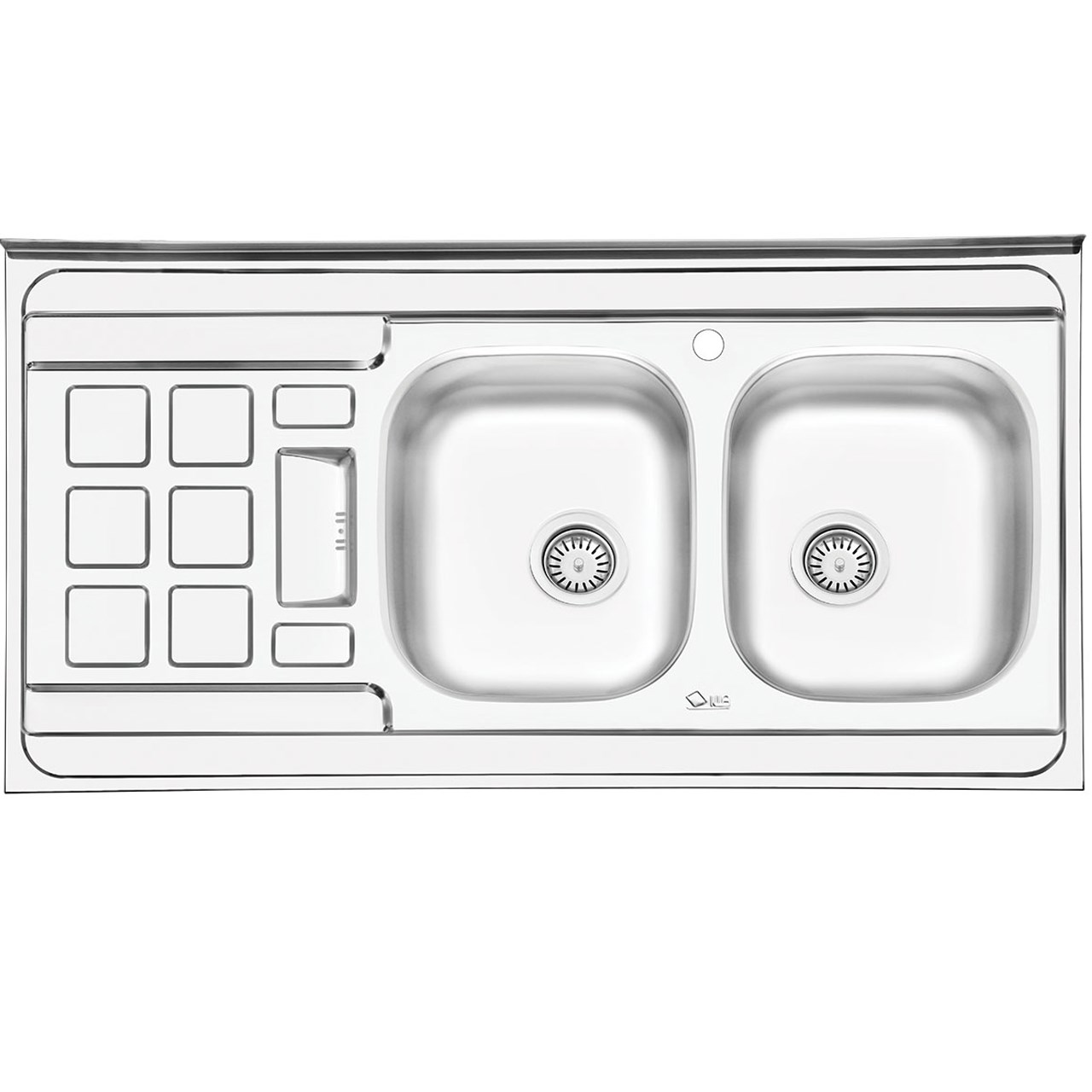 سینک ایلیا استیل مدل 3021R روکار  سایز 60 × 120 سانتی متر