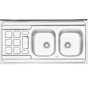 سینک ایلیا استیل مدل 3021R روکار  سایز 60 × 120 سانتی متر