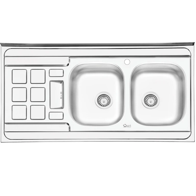 سینک ایلیا استیل مدل 3021R روکار سایز 60 × 120 سانتی متر