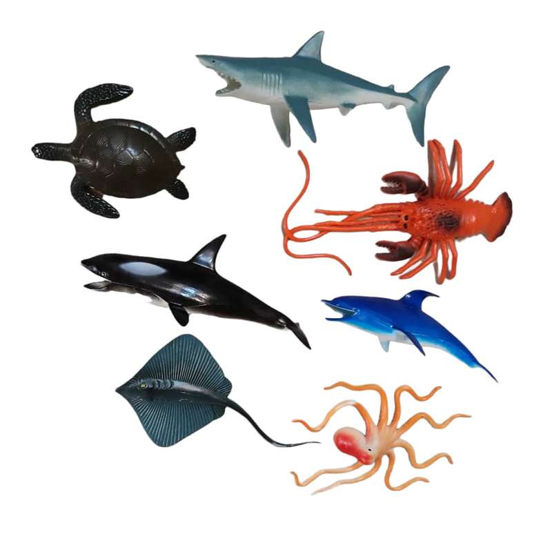 فیگور مدل حیوانات دریایی مجموعه 7 عددی