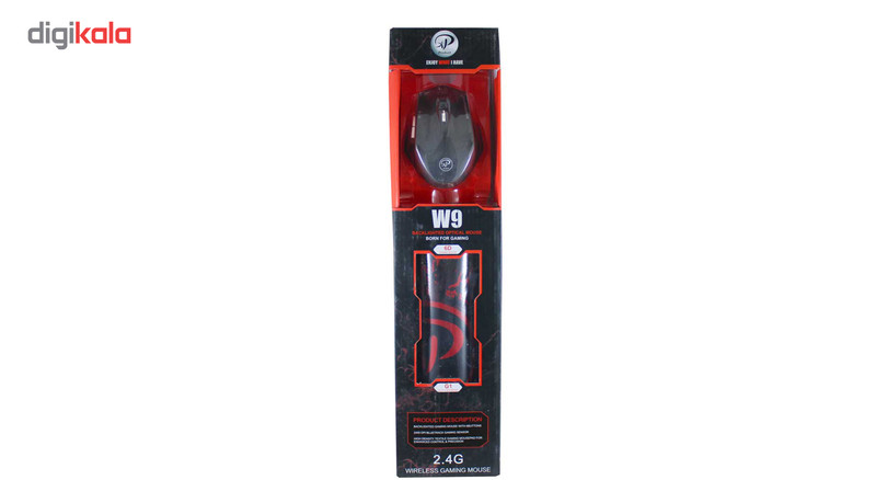 ماوس بی سیم ایکس پی پروداکت مدل XP-W9 به همراه ماوس پد 2