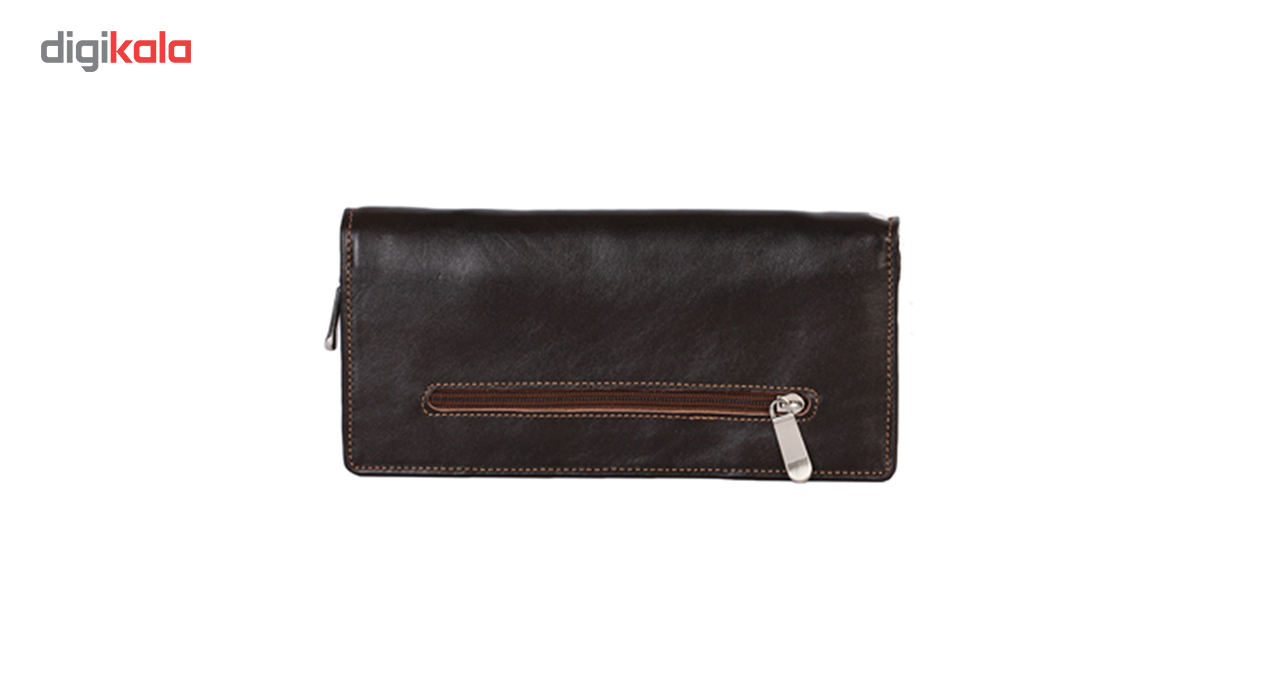 کیف پاسپورتی رویال چرم کد P13-DarkBrown