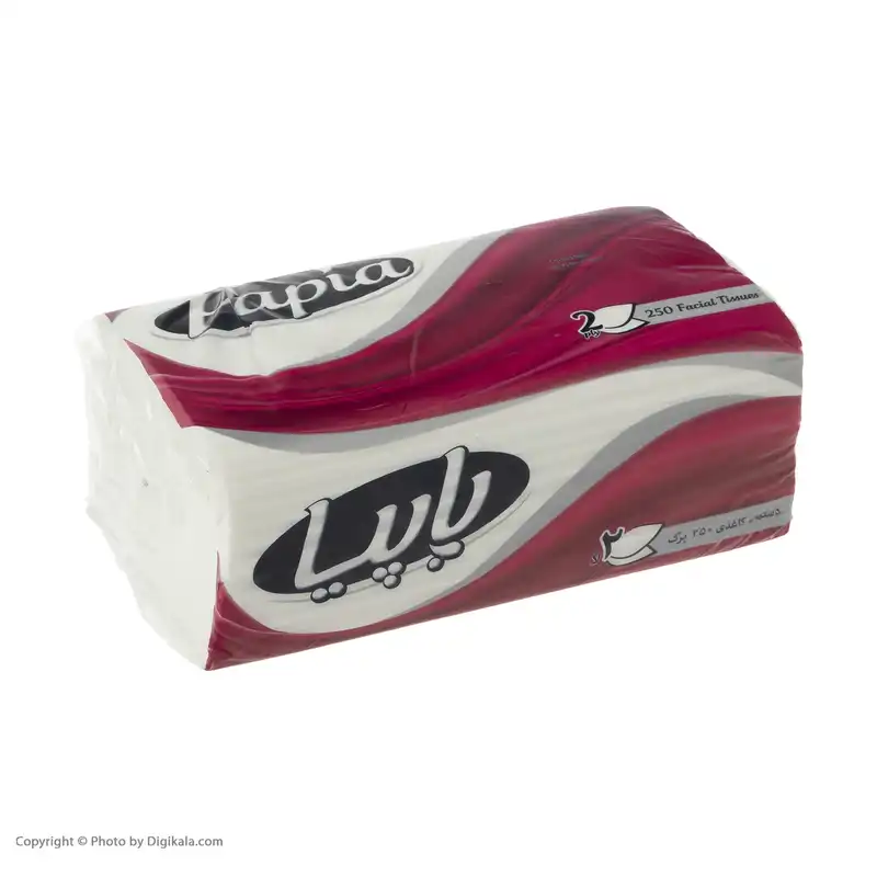 دستمال کاغذی 250 برگ پاپیا مدل 009 بسته 8 عددی