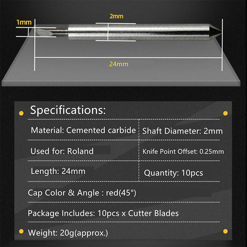 تیغ کاترپلاتر مدل رولند 60 درجه Roland blade