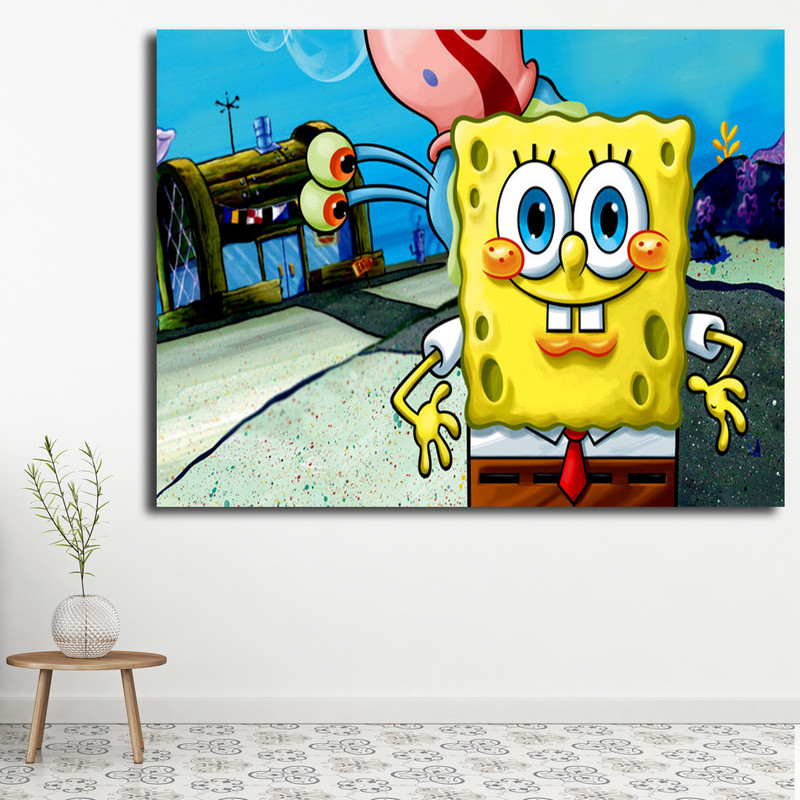 تابلو کودک و نوزاد مدل باب اسفنجی کد 14