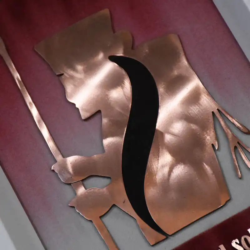 تابلو معرق مس طرح سرباز هخامنشیان نیم نته کد 2030-115