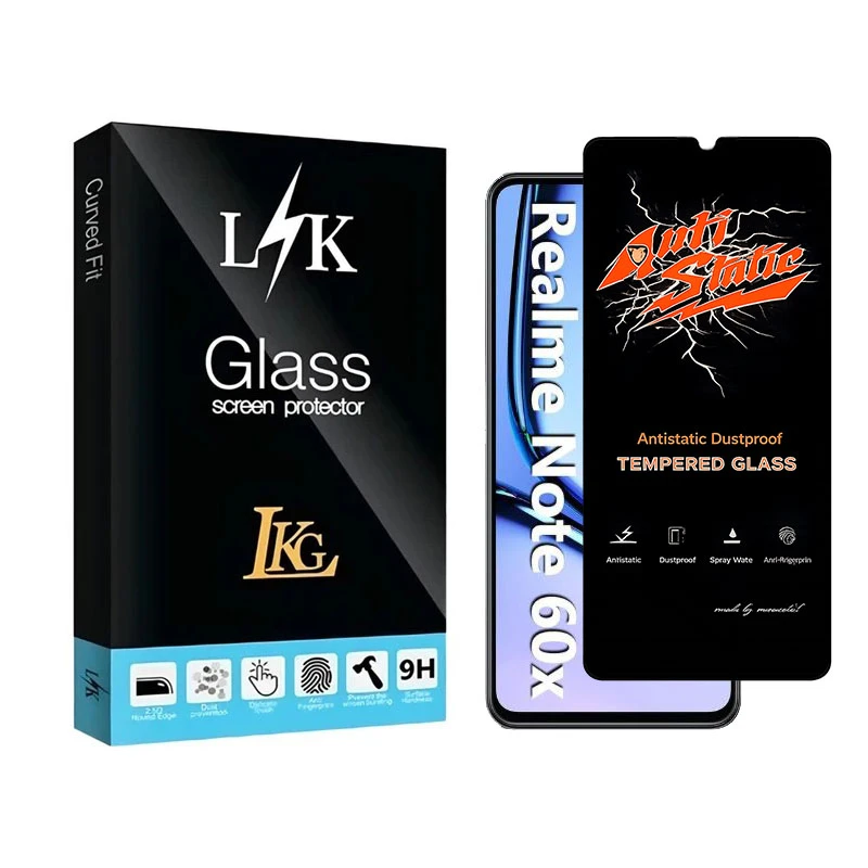 محافظ صفحه نمایش شیشه ای ال کا جی گلس مدل Anti-LK مناسب برای گوشی موبایل ریلمی Note 60X