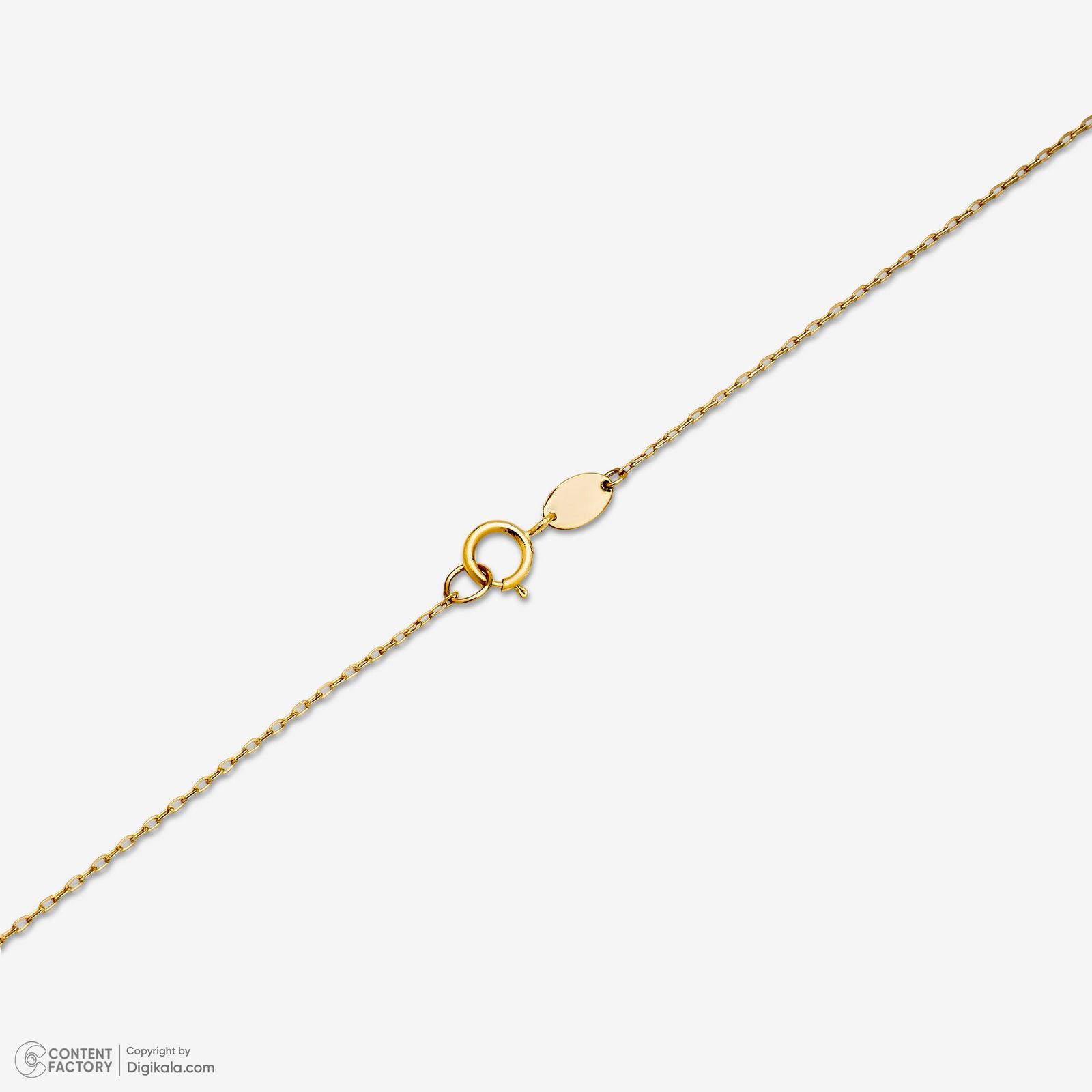 گردنبند طلا 18 عیار زنانه با زنجیر حلقه‌ای (فلامینگو) روبی آرت گالری مدل 330347 -  - 2