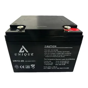 باتری UPS با ولتاژ 12 ولت و شدت جریان 28 آمپرساعت یونیک کد 1