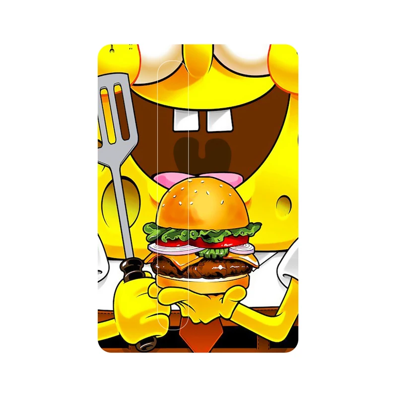 استیکر کارت پیکسل میکسل مدل باب اسفنجی همبرگری 