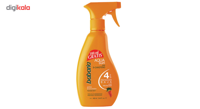 اسپری تثبیت کننده پوست برنز مدل AQUA SUN حجم 300 میلی لیتر