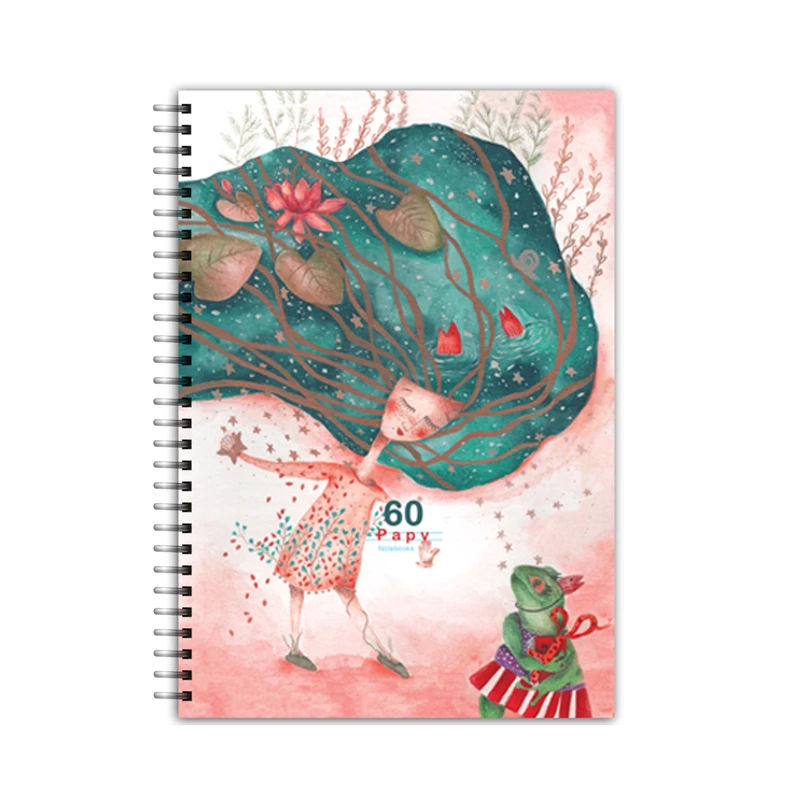 دفتر زبان 60 برگ پاپی طرح قورباغه کد gelase524