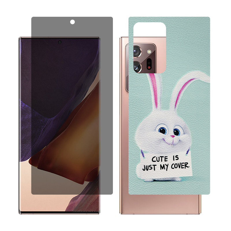محافظ صفحه نمایش حریم شخصی گلس مدل Together مناسب برای گوشی موبایل سامسونگ Galaxy Note20 Ultra 5G به همراه برچسب پوششی