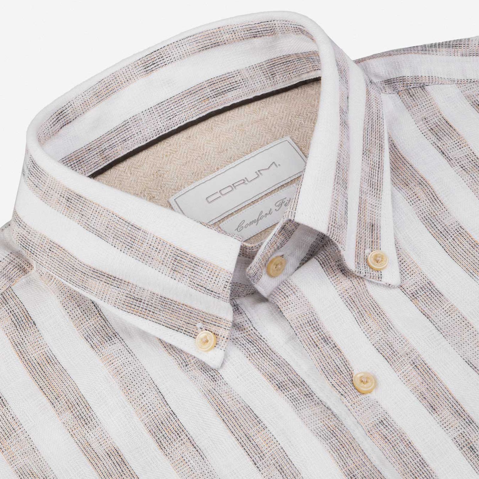 پیراهن آستین بلند یقه برگردان مردانه کروم مدل 2510102 - - 2