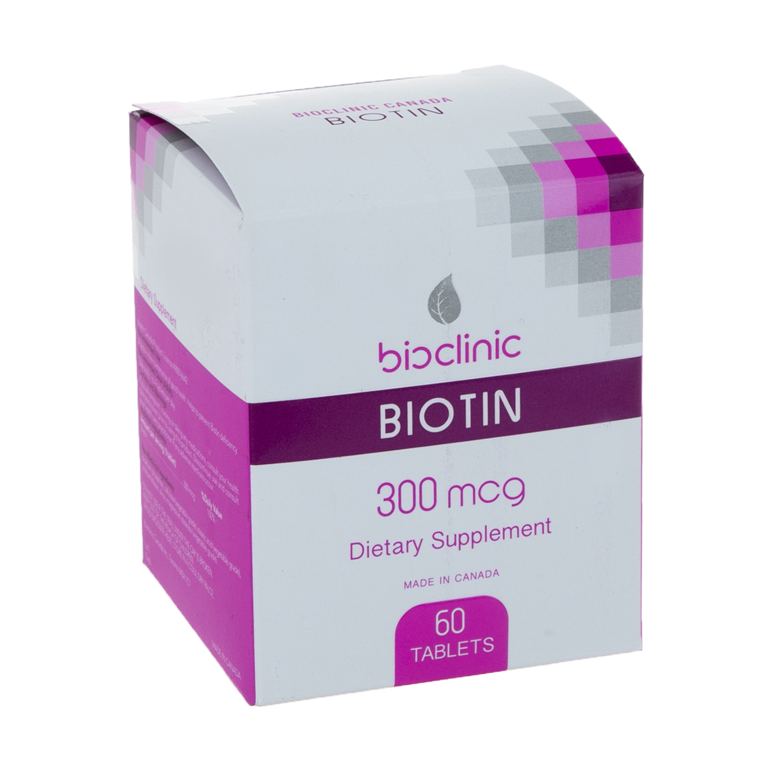 قرص بیوتین 300 میکروگرمی بایوکلینیک بسته 60 عددی
