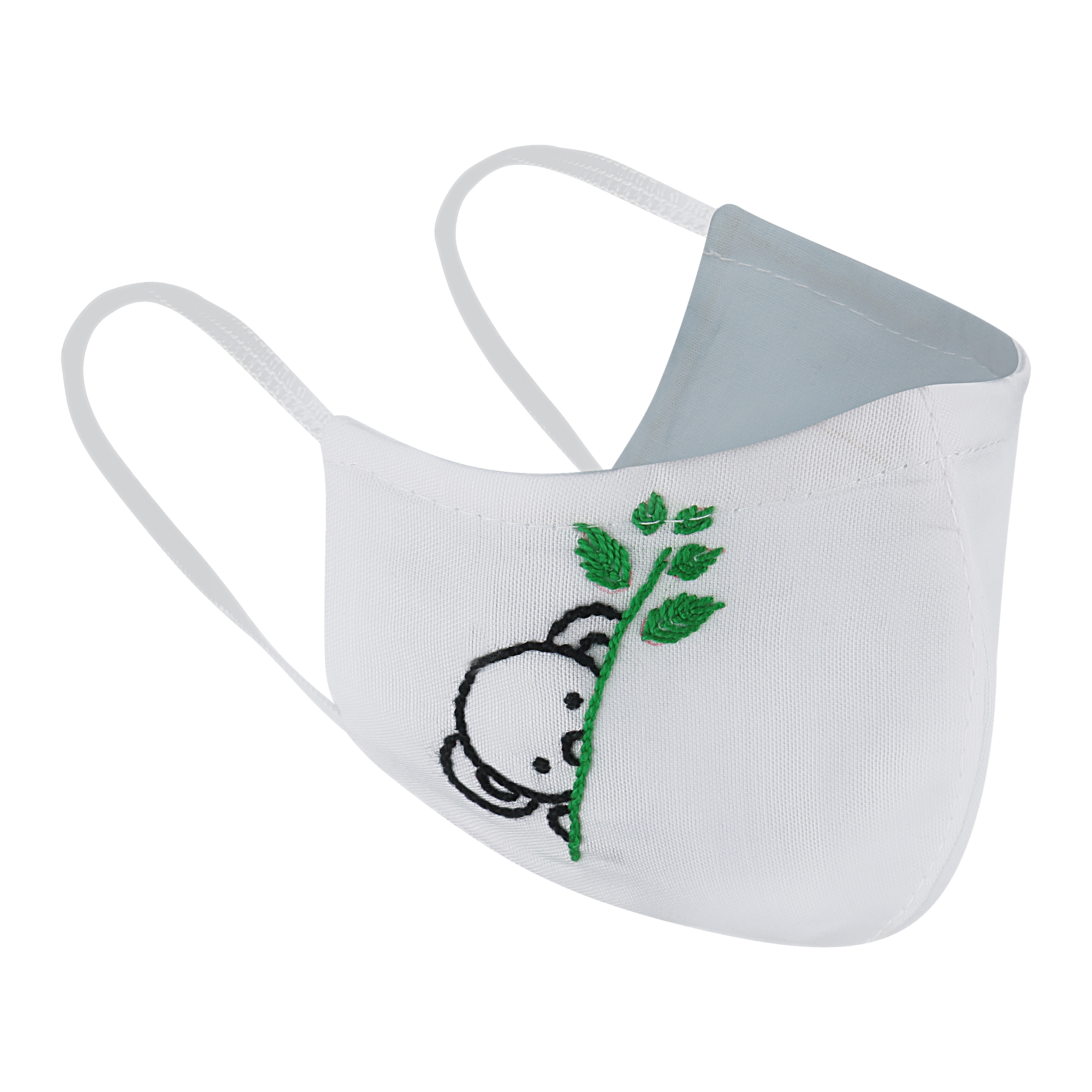 ماسک پارچه ای مدل گلدوزی طرح کوالا کد A51