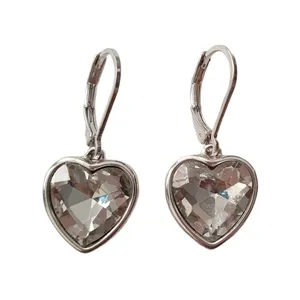 گوشواره زنانه اکسسورایز مدل قلب کریستالی