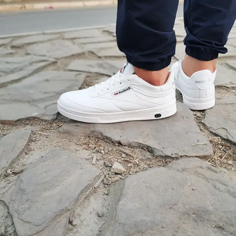 کفش پیاده روی مردانه مدل کلاسیک کد 1980 رنگ سفید