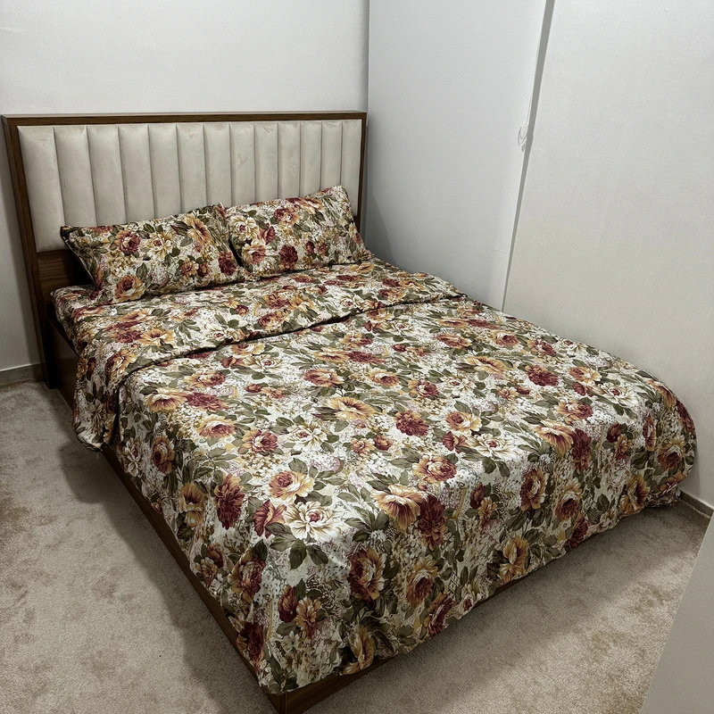 سرویس روتختی ناتوسا مدل گلدن رز کد 180 دو نفره چهار تکه