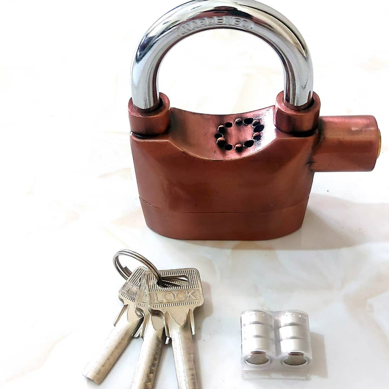 قفل آویز مدل دزدگیردار BRNZ