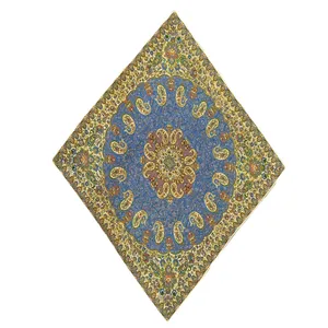 رومیزی ترمه مدل مربع طرح تابان 