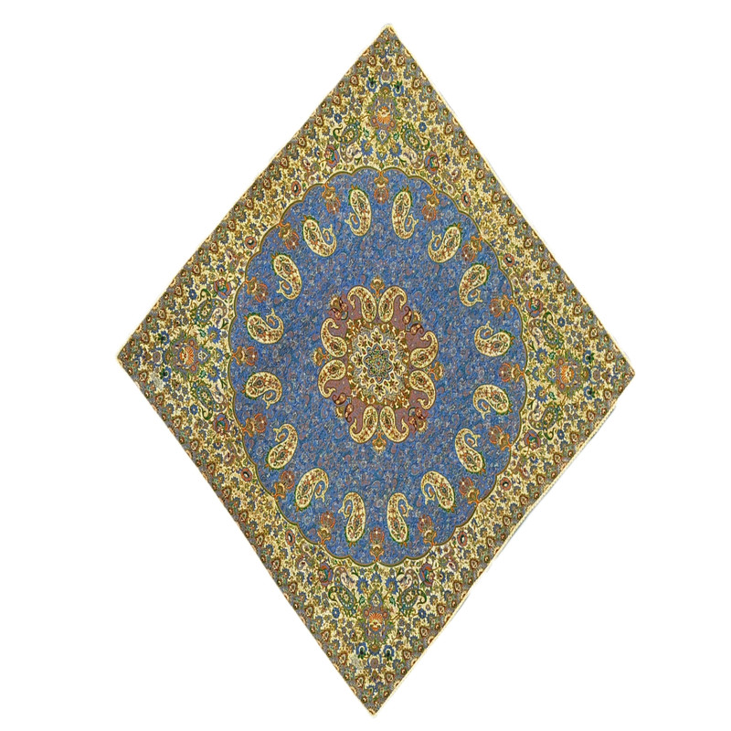 رومیزی ترمه مدل مربع طرح تابان 