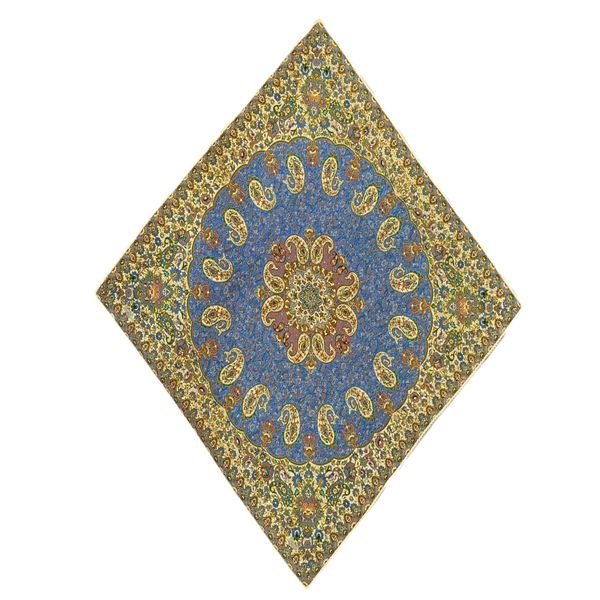 رومیزی ترمه مدل مربع طرح تابان