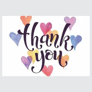 کارت پستال ماهتاب مدل THANK YOU کد 1605