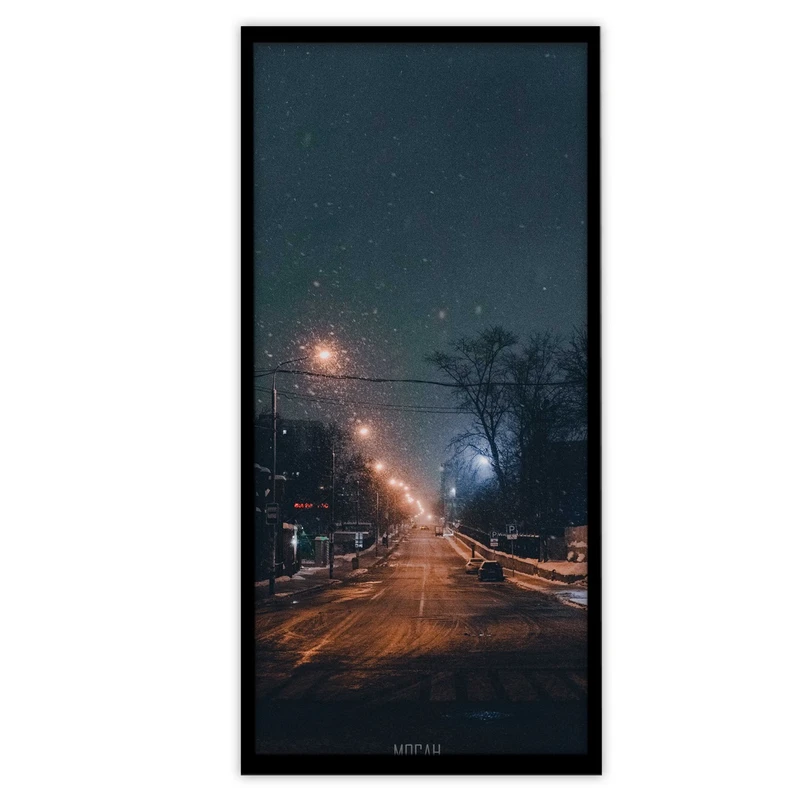 تابلو بکلیت طرح عکاسی شب های برفی مدل B-S3245