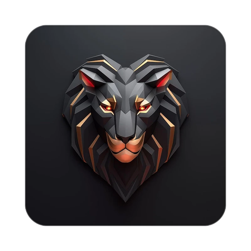 زیر لیوانی کاکتی طرح شیر مدل mp23492