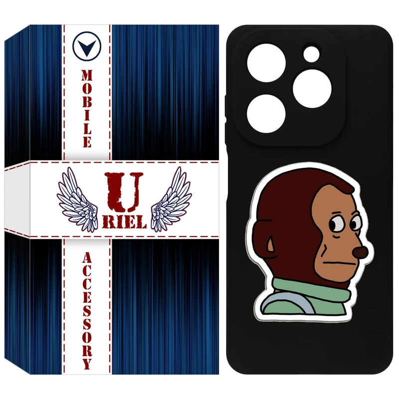 کاور یوریل مدل KSH کد 88 طرح میمون مناسب برای گوشی موبایل تکنو Spark 20 / Spark Go 2024