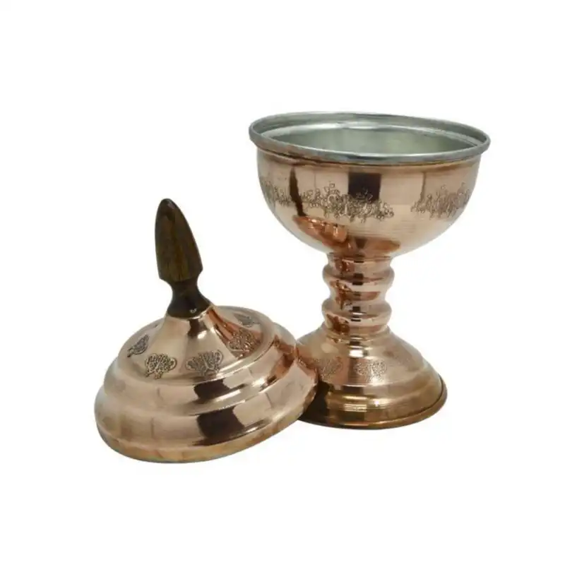 شکلات خوری مسی مدل پایه دار کد CHOB