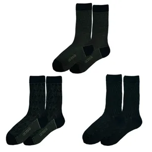 جوراب ساق بلند مردانه ال سون مدل ژاکارد کد PH1075.2 مجموعه 3 عددی