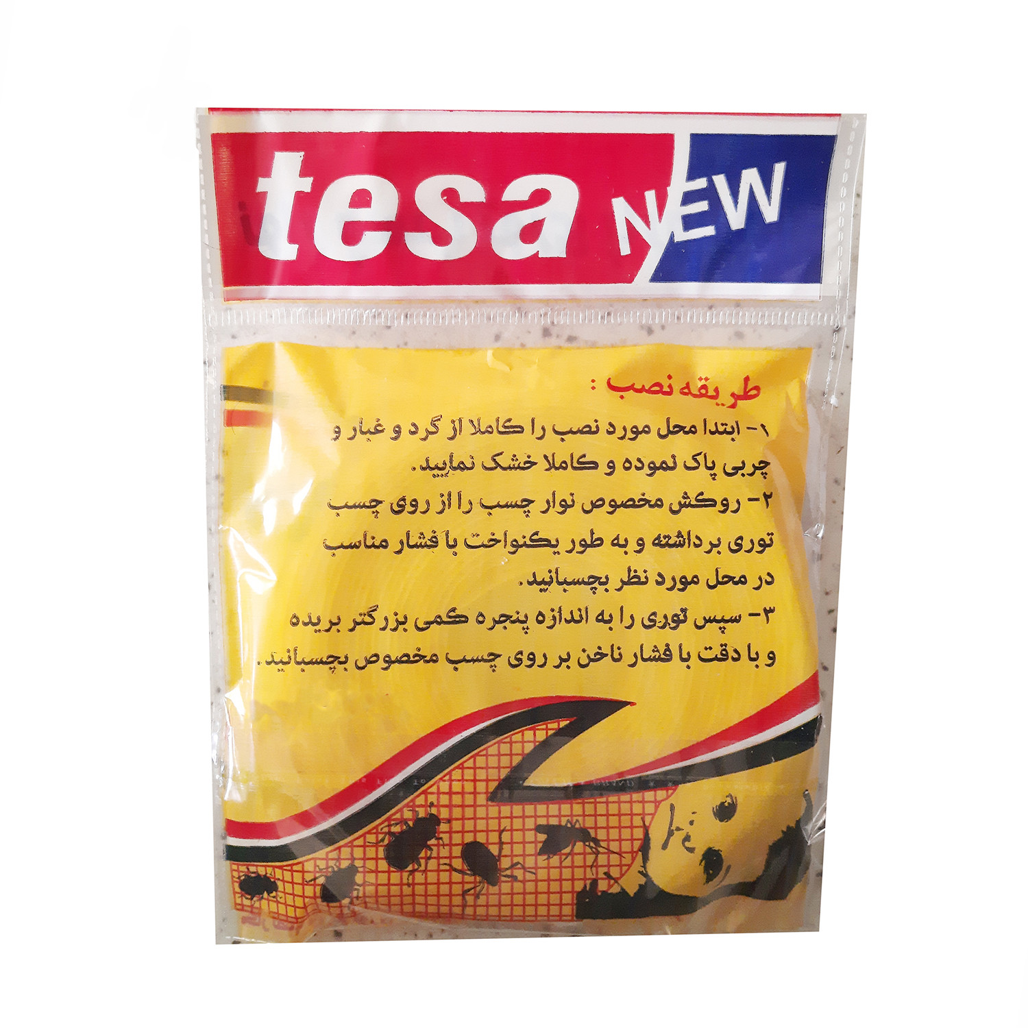 چسب توری تسا مدل Y طول 3.5 متری بسته 3 عددی چسب توری تسا مدل Y طول 3.5 متری بسته 3 عددی