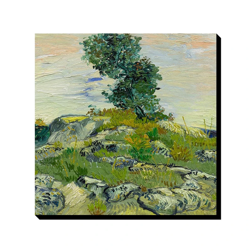 تابلو ترمه طراحان ایده طرح سنگ ها از ونگوگ کد art0012