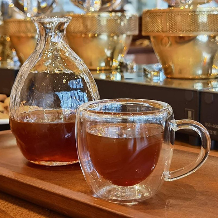 فنجان مدل دوجداره دسته دار کد ۹۱ بسته ۴ عددی فنجان مدل دوجداره دسته دار کد ۹۱ بسته ۴ عددی
