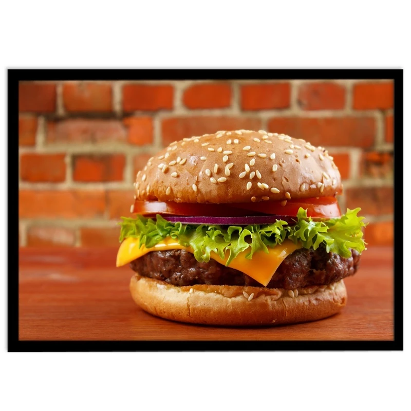 تابلو نوری بکلیت طرح فست فود چیز برگر مدل B-S1065