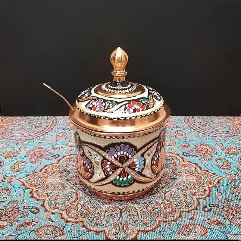 شکر پاش مسی مدل قاشق دار کد 167