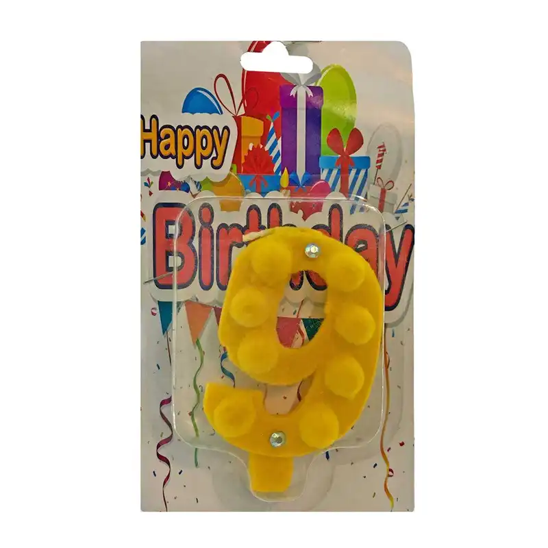 شمع تولد مدل عدد 9