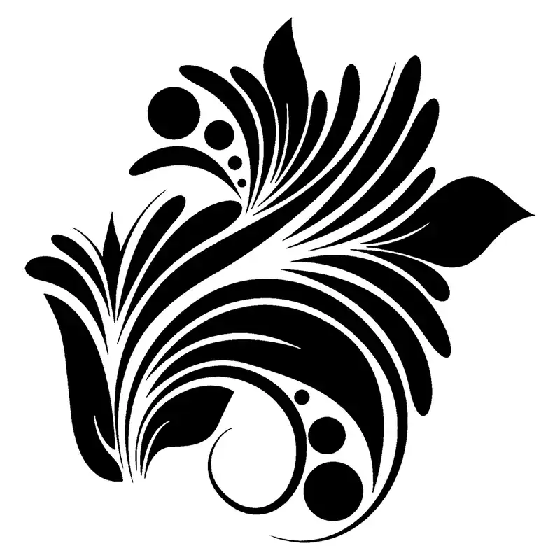 شابلون باتیس آرت طرح گل کد 50-645