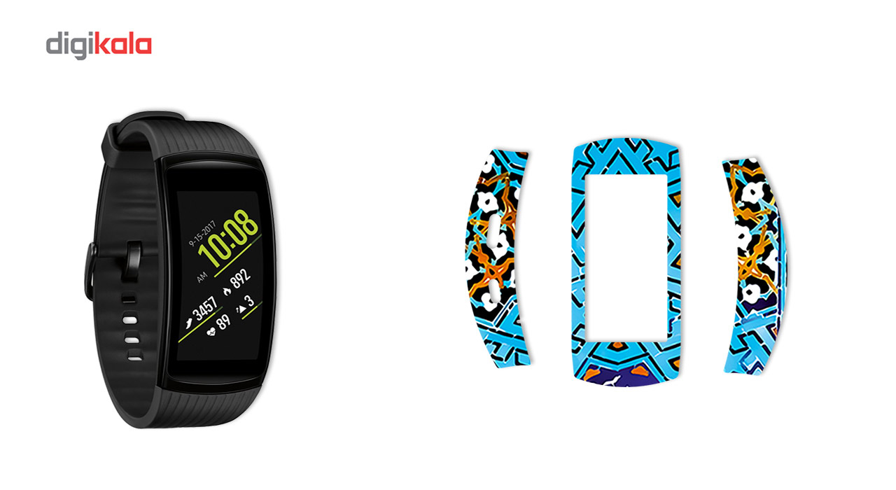 بسته 2 عددی برچسب ماهوت مدل Slimi design-tile Design مناسب برای ساعت هوشمند Samsung Gear Fit 2 Pro
