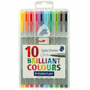 Staedtler Triplus Briliant Colors 10 Color Rollerball Pen