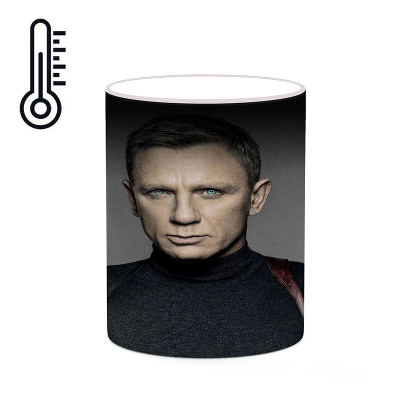 ماگ حرارتی کاکتی طرح دنیل کریگ Daniel Craig مدل mgh25752